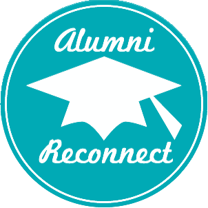Logo representing alumni reconnect, symbolizing unity and connection among former students.